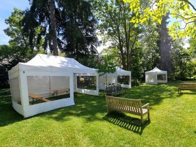 Schnellbauzelt / Faltzelt 6 x 3 m & 3 x 3 m