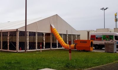 Zeltheizung, Gebläseheizung, Ölheizung, Zelt, Zeltverleih, Mietzelt, Partyzelt, Festzelt,