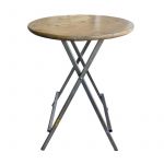 Stehtisch Scherenfuß Holz Ø 80 cm