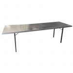 Edelstahltisch, groß 240 x 80 cm