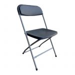 Klappstuhl schwarz / grau