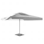 Sonnenschirm mit Volant 5 x 5 m, weiß