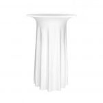 Stretchhusse Deluxe für Stehtisch Ø 80 cm, weiß
