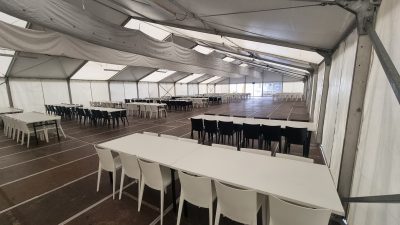 Eventzelt, Partyzelt, Bestuhlung