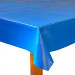 Lacktischdecke blau, Meterware