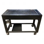 Gasgrill, fahrbar, schwarz 125 x 57 cm