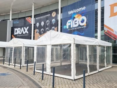 Fibo 2022: Zelt 4 x 6 m mit Boden