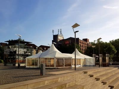 Tridomzelt - Sommerkino Sion Rheinauhafen