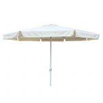 Sonnenschirm mit Volant Ø 4,10 m, creme