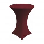 Stretchhusse für Stehtisch Ø 80 cm, dunkelrot